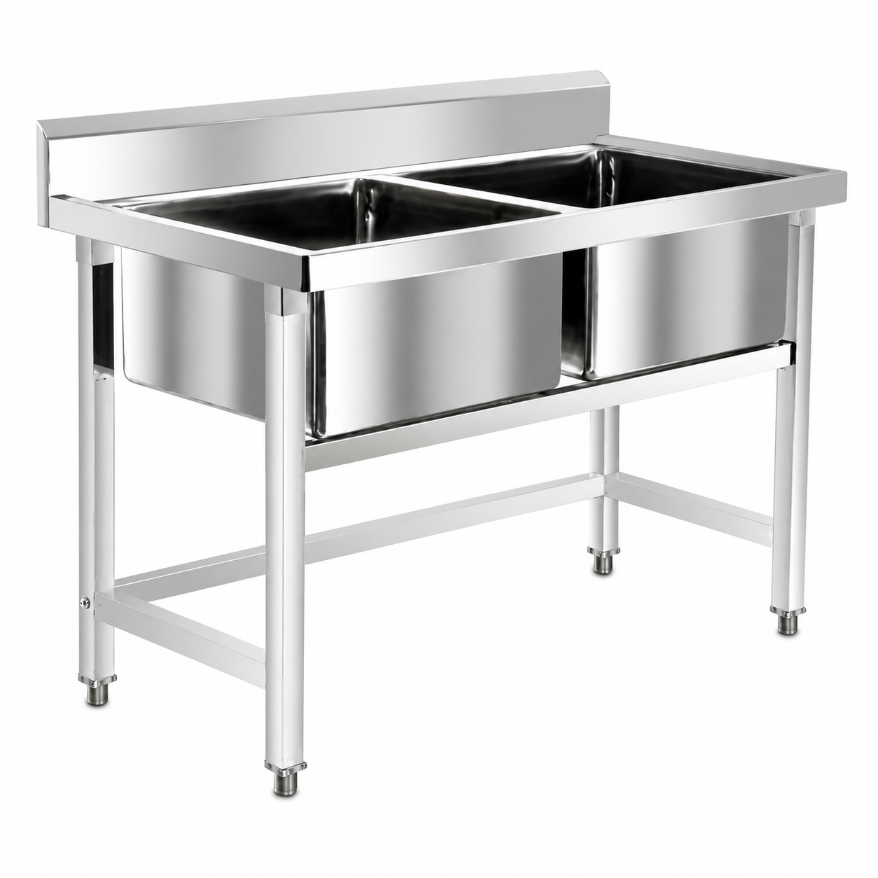 304 Stainless Steel Double-Bowl Sink