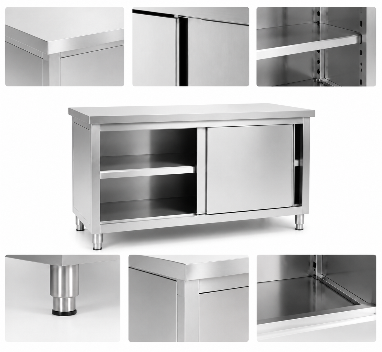 304 Stainless Steel Kitchen Cabinets - Image 2