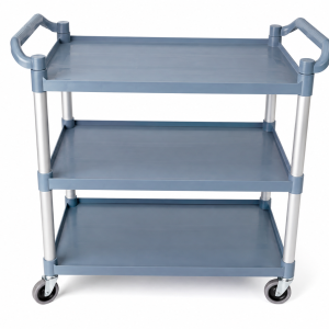 Large Three-Tier Plastic Food Cart