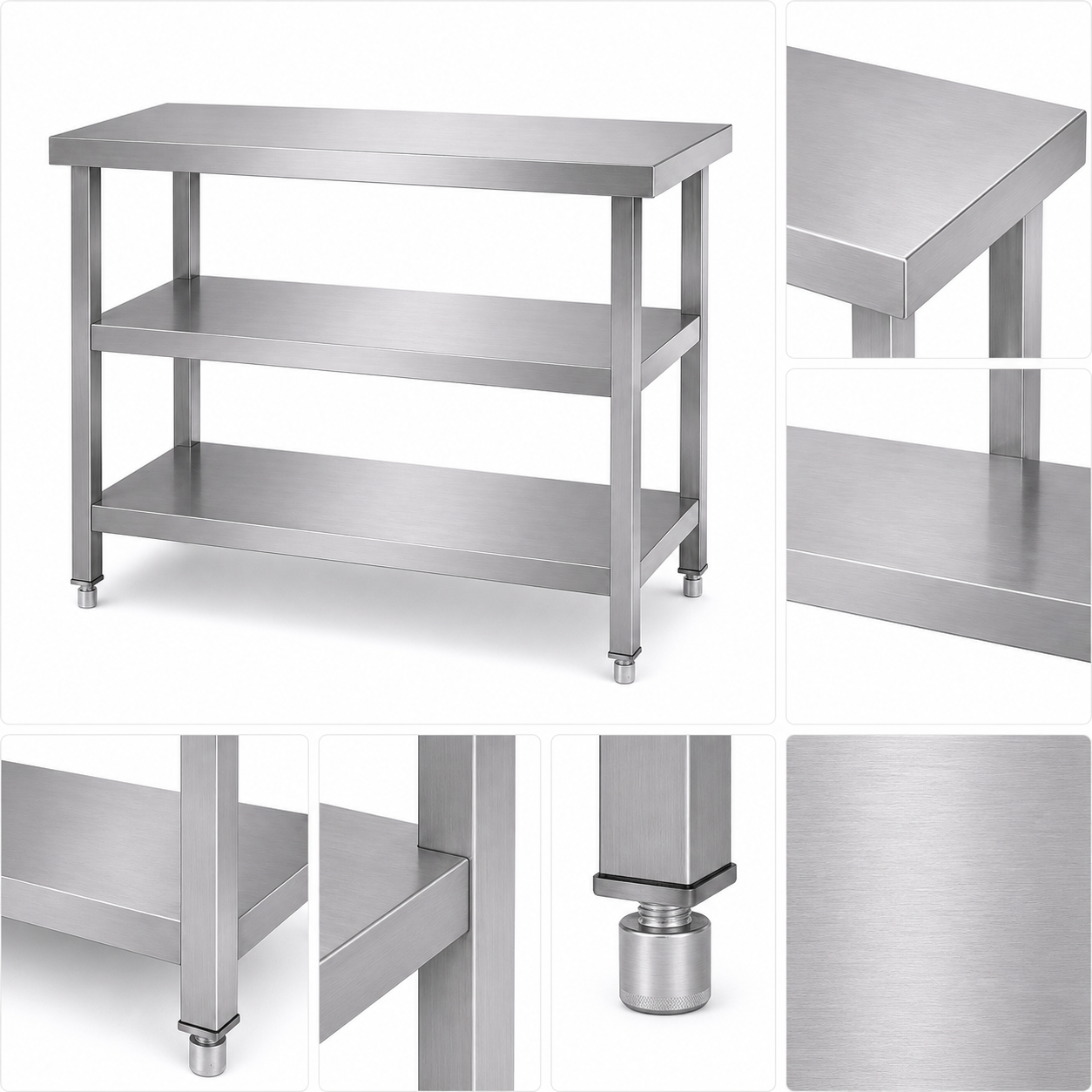 201 Stainless Steel Three-Tier Workbench - Image 2
