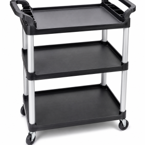 Medium-Sized Three-Tier Plastic Food Cart