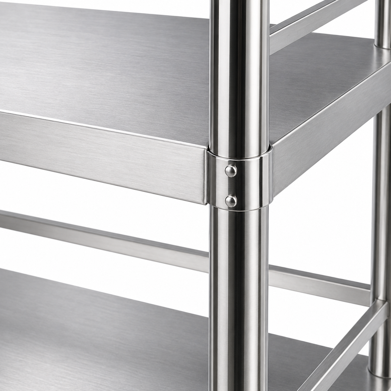Three-Tier Shelving Unit with Guardrails - Image 2