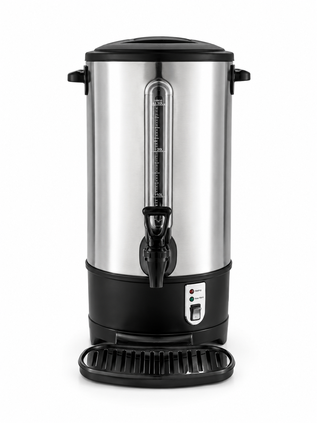 Premium Stainless Steel Hot & Cold Beverage Dispenser with Water Level Gauge