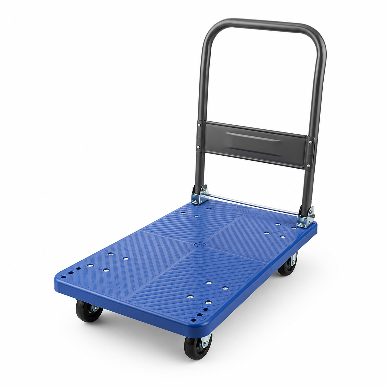 200KG Heavy-Duty Folding Platform Hand Truck with 360° Swivel Wheels