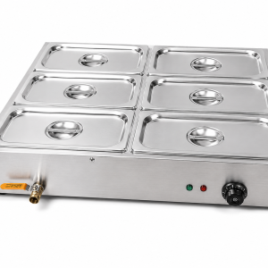Commercial 6 Pan Stainless Steel Bain Marie Food Warmer