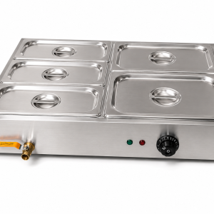 Commercial 5 Pan Stainless Steel Bain Marie Food Warmer